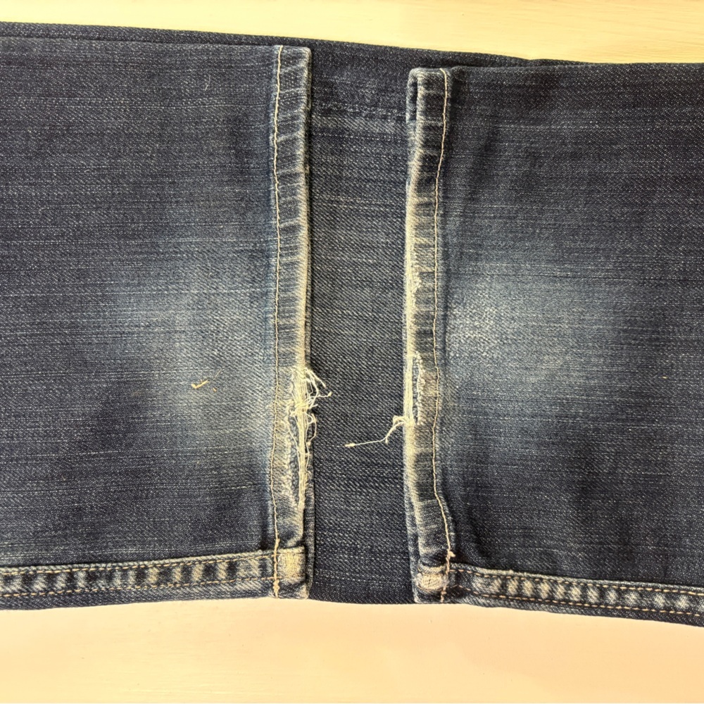 7 For All Mankind Dark Blue Straight Jeans men’s size 31x34 - Picture 6 of 7